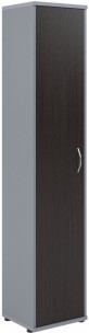 Шкаф колонка с глухой дверью СУ-1.9(L) Венге/Металлик 406*365*1975