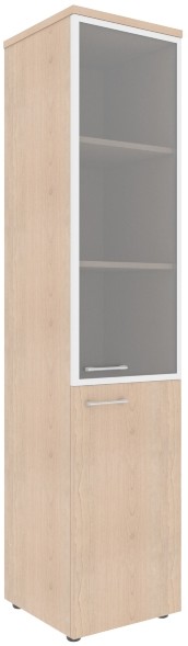 Шкаф колонка комбинированая (R) с топом XHC 42.7(R) Бук Тиара 432х432х1955 XTEN