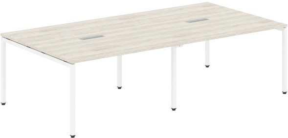 Конференц стол XSCT 2714 Сосна Эдмонт/Белый 2764х1406х750 XTEN-S
