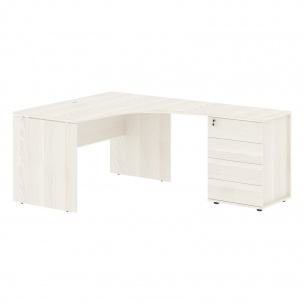 Стол эргономичный с тумбой EDCET 1313(R) 1360х1880х750 EDIS