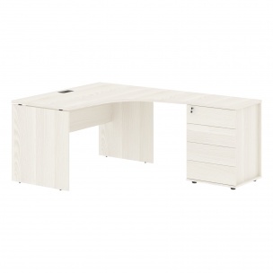 Стол эргономичный с тумбой EDCET 1313(R) 1360х1880х750 EDIS