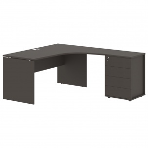 Стол эргономичный с тумбой EDCET 1518(R) 1560х1880х750 EDIS