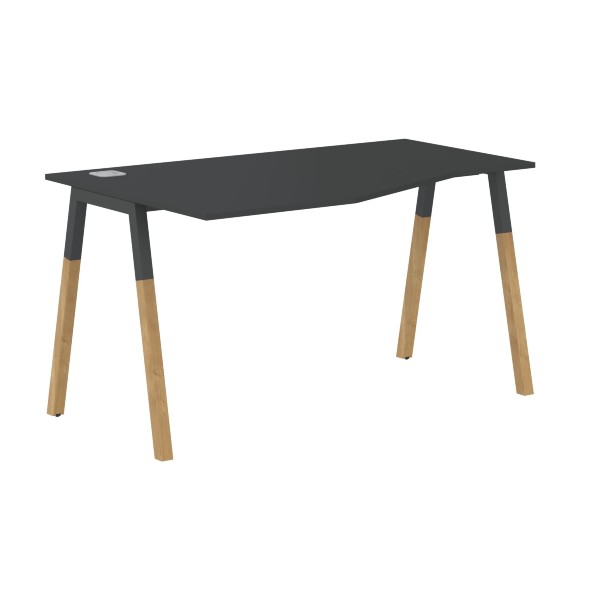 Стол FCT 1367(L) Белый Премиум/Белый-Бук 1380х900(670)х733 FORTA