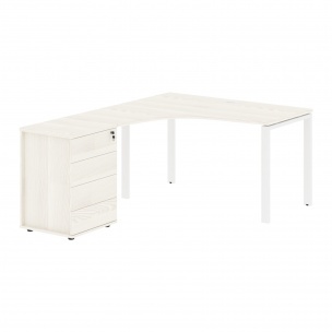 Стол эргономичный с тумбой EUCET 1318(L) 1360х1880х750 EDIS