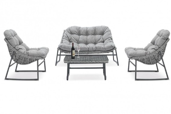 Комплект садовой мебели Ницца    (диван+ 2шт. кресла RS 56+подушка 3 шт.+стол RD56)