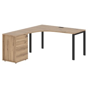 Стол эргономичный с тумбой EUCET 1518(L) 1560х1880х750 EDIS