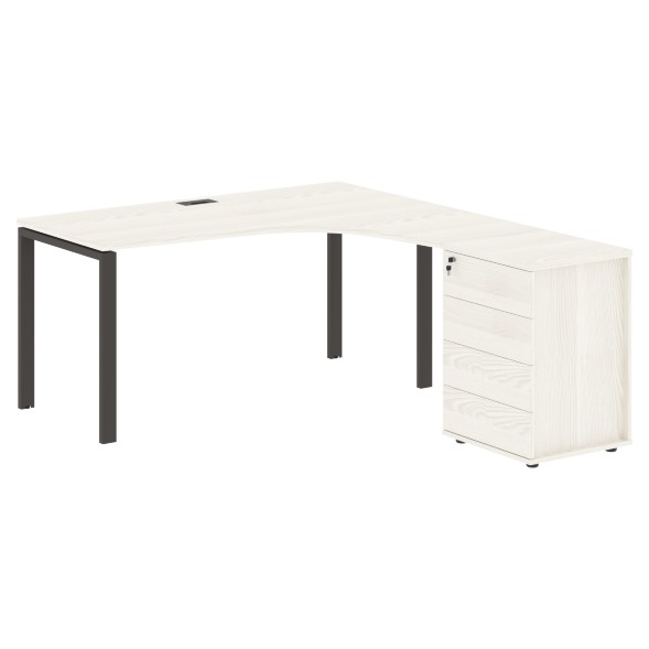 Стол эргономичный с тумбой EUCET 1518(R) 1560х1880х750 EDIS