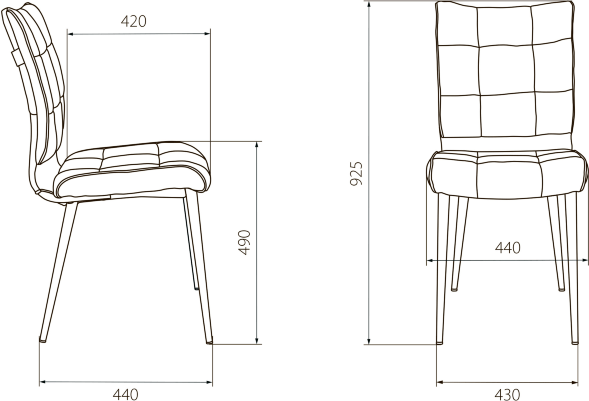 Стул для кухни Бюрократ KF-4 комплект