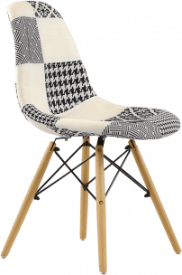 Стул Style DSW Patchwork черно-белый