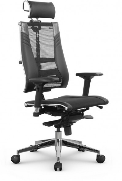 Кресло METTA Y 4D Free серый сетка