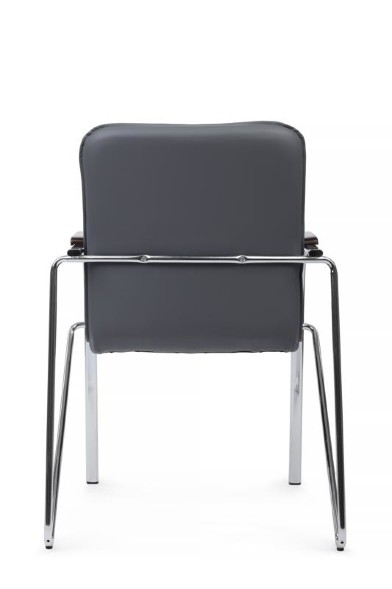 Стул самба с деревянными подлокотниками SMB-02H Хром гальв