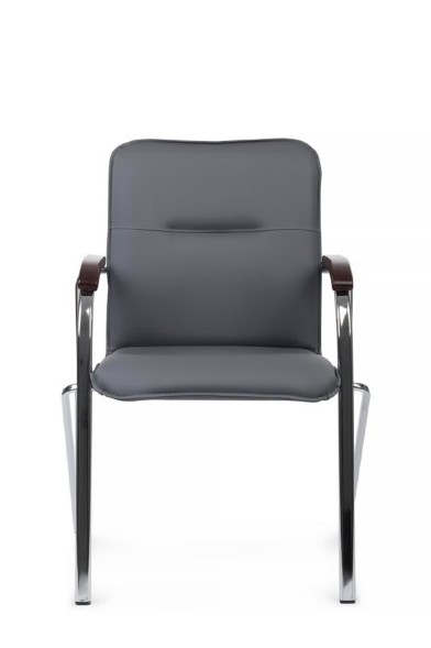 Стул самба с деревянными подлокотниками SMB-02H Хром гальв