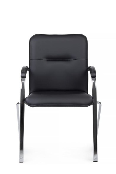 Стул самба с пластиковыми подлокотниками SMB-03H Хром гальв