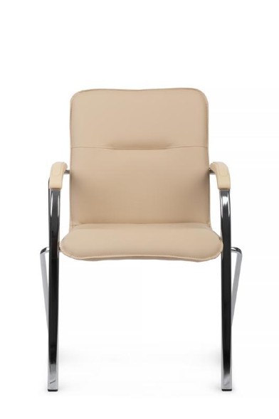 Стул самба с пластиковыми подлокотниками SMB-03H Хром гальв