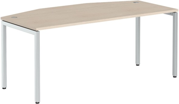 Стол руководителя XSET 189 Бук Тиара/Алюминий 1800х914х750 XTEN-S