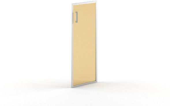 Дверь стеклянная в AL- рамке B 522(L) 420*22*1132 Матовое