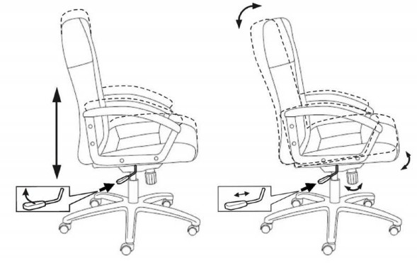 Кресло руководителя Бюрократ T-9908AXSN