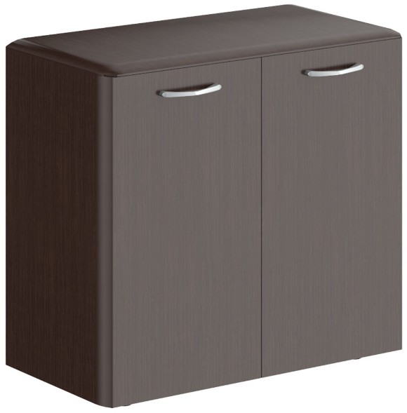 Шкаф низкий с глухими малыми дверьми и обвязкой DLC 85.1 Венге Магия 892х470х815