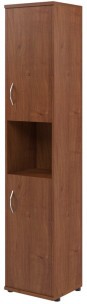Шкаф колонка с комплектом глухих малых дверей СУ-1.5(R) Орех Французcкий 406*365*1975