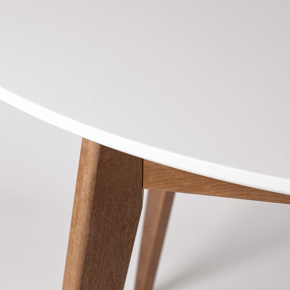 Стол раскладной Орион Plus 1000(+300), Дуб натуральный/Белая шпон