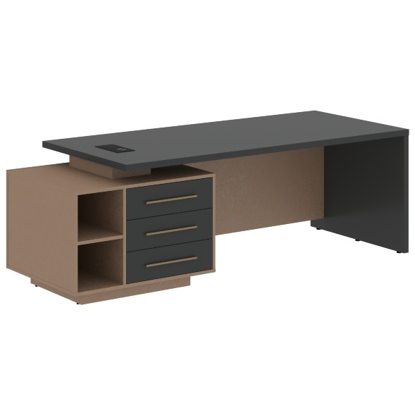 Стол руководителя с тумбой VCT 2390(L) 2300х900х750 VELION